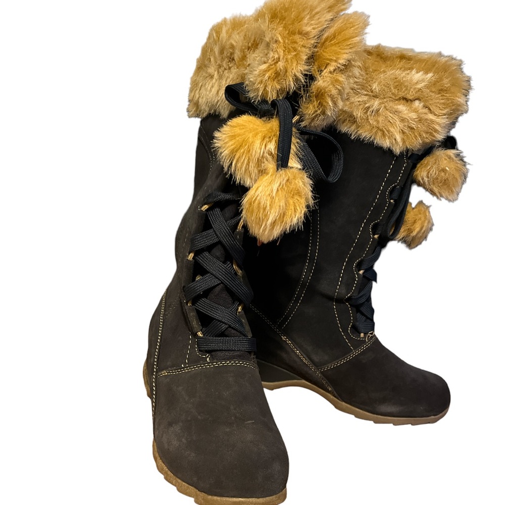 Sporto Navy Boots with Fur